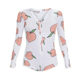 Women Long Sleeve Deep Bodysuit